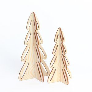 Weihnachtsbäume aus Holz - One