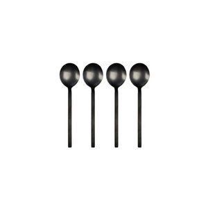 Leeff Spoons Charlot, set of 4 black