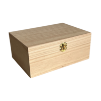 Houten KISTJE met klepdeksel