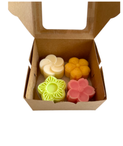 In prijs verlaagd: Grote natuurlijke koolzaadwassmelt met kersenbloesemgeur (pak van 4)