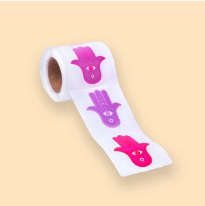 Stickers on a roll - Lucky Hands