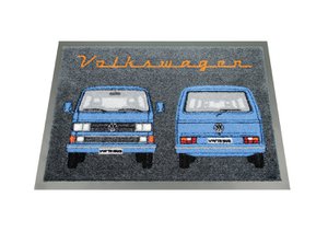 Volkswagen VW T3 Vanagon Bus Deurmat - Voor/Blauw