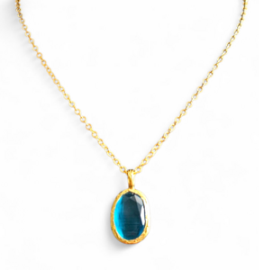 Glow ketting turkoois