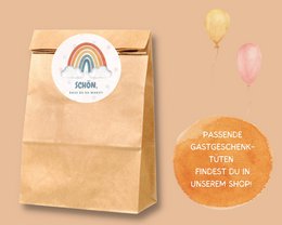 Regenboog uitnodigingskaart kinderfeestje of uitnodiging voor doop, communie, vormsel of jeugdwijding om de envelop in te vullen