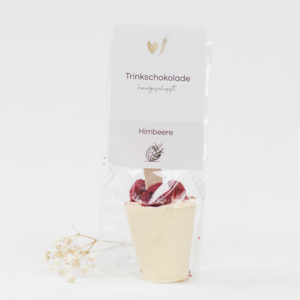 Raspberry drinking chocolate