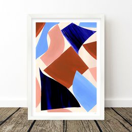 Stampa artistica di forme astratte geometriche