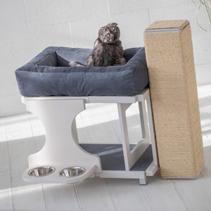 ALKSNIS – gelijkvloers Kattenhuis met voederplek inbegrepen