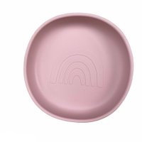 Rainbow silicone plate - old pink
