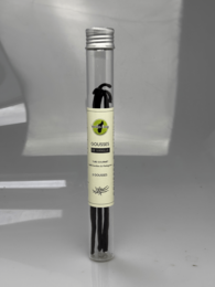  Tubes de 3 gousses de vanille, a single spice product featuring three vanilla pods in a glass container.