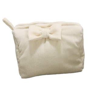 Ponycor toilet bag Medium with Strik 22x17cm Creme