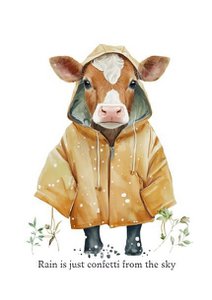 Nachhaltige Karte - Regen