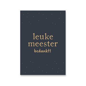 Card Cute Master | gold foil