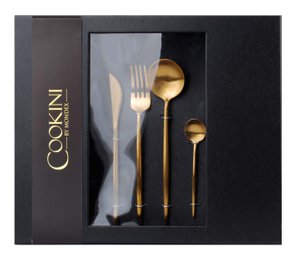 CASA GOLD Set van 16 COOKINI bestek