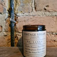 Sojawachskerze mit Zitronengras und Ingwer aus Sri Lanka