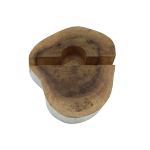 Gamal - Blanqueado Large Wooden Mobile Support