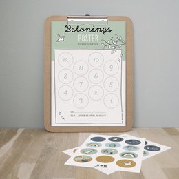 Belønningsplakat | grøn | inkl. klistermærker
