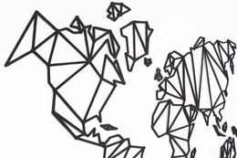 Wooden World Map, Wood wall world map
