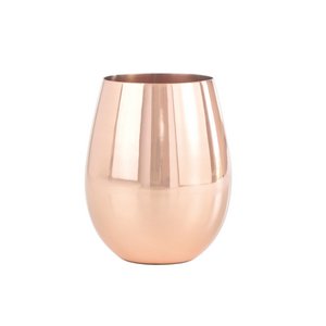 Glatte Kupfer -Cocktailglas Glas