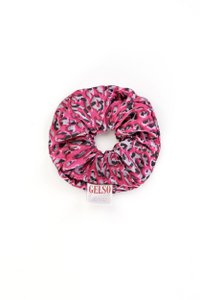 Hair Accessories Scrunchie "Pink Leopard" Print