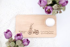 Breakfast board - I don't have time today! (Bicycle)