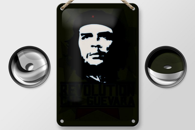 Tin Sign Retro 12x18cm Revolution Che Guevara Cuba Decoration