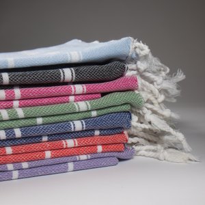 Handdoekenset van 10 "kleine klassieke handdoeken" | Als kleurrijke handdoek, hoofddoek na het douchen, voor het stoombad, hamam & op reis