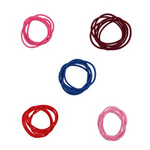 Pack of 6 hair gummillas - polyamide - 5 colors