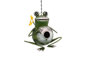 Vogelhuis Hanger Kikker Naveen groen - L19B12H16,5CM