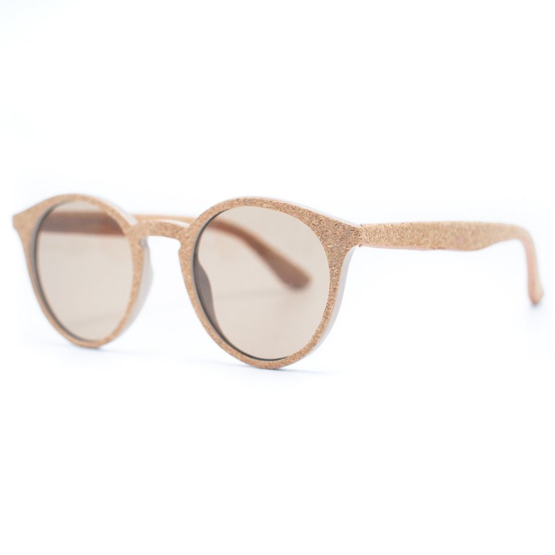 Damen-Sonnenbrille mit UV-Schutz aus Kork (einschließlich Etui L-500) L-858