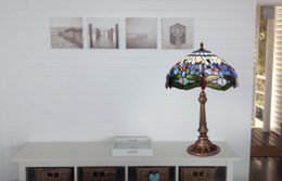 Stor bordlampe Tiffany diameter 40cm Belle Epoque Series LG197522