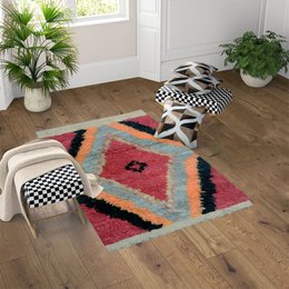 Tapis Moelleux Berbère Cornell Rouge