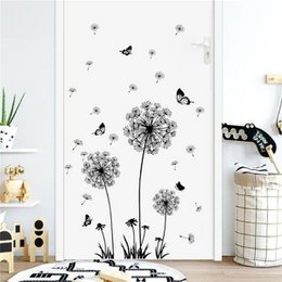Löwenzahn-und Schmetterlings-Blumen-Aufkleber