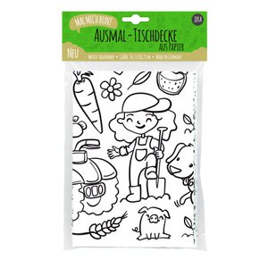 Ausmal-Tischdecke Motiv Bauernhof