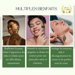 Masseur Visage en Pierre Naturelle | 3 Modèles Disponibles