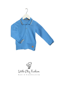 Little Chiq Baby Polo blauw