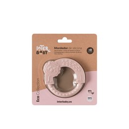 SILICONE BIJTJE - DONKERROZE