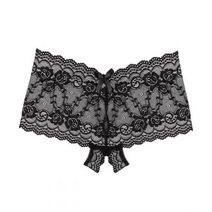 Underneath - Mila Open Crotch Lace Shorts