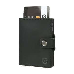 Card Case Wallet Vintage Black