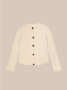 Bare Knit White Cardigan