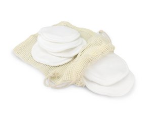 Wiederverwendbare Wattepads weiß