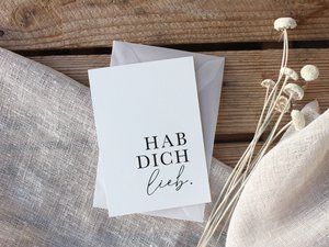 Small greeting card HAVE YOU LOVE with envelope