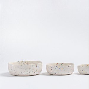 New Party Super Bowl Set 4 pieces White
