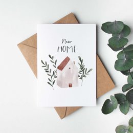 Foldekort "New Home pastel" | bevæge sig