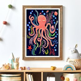 Octopus Nursery Print