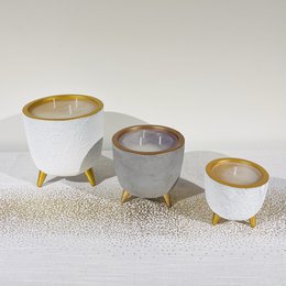 Candela / vaso di fiori in oro bianco