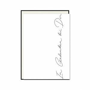 Fold up card, THOUGHTS WITH YOU