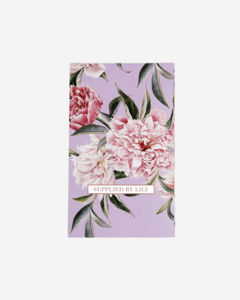 Takenlijst in luxe lila bloemen
