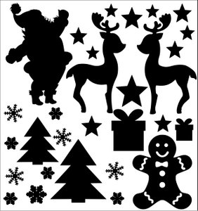 Statische Aufkleber - Weihnachten