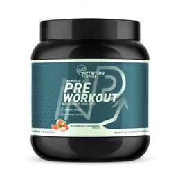 Xtreme pre-workout supplement in watermelon strawberry flavor. Designed to boost energy, focus, and performance before a workout.