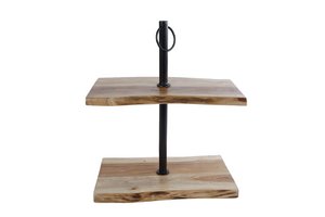 Etagere Nico naturel-zwart metaal-a